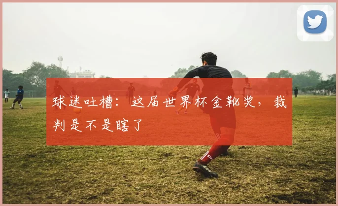 球迷吐槽：这届世界杯金靴奖，裁判是不是瞎了